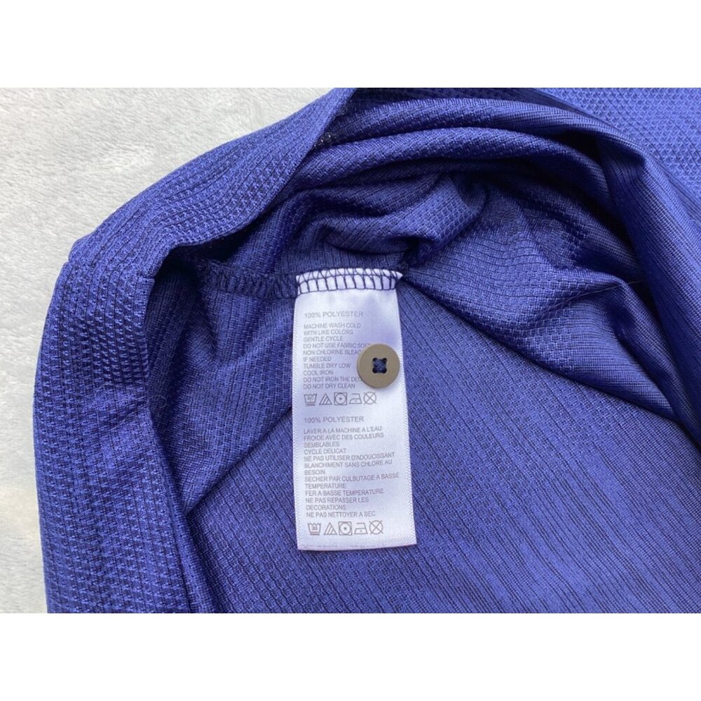 Tommy Bahama Shirt Polo Mens L Island Zone Performance Golf Dark Blue - Picture 3 of 5
